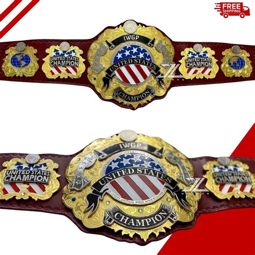 IWGP United States Heavyweight Wrestling Belt - Dual Metal Plated NJPW Style - Premium Replica for Pro Wrestling Fans & Collectors - Etsy New Zealand