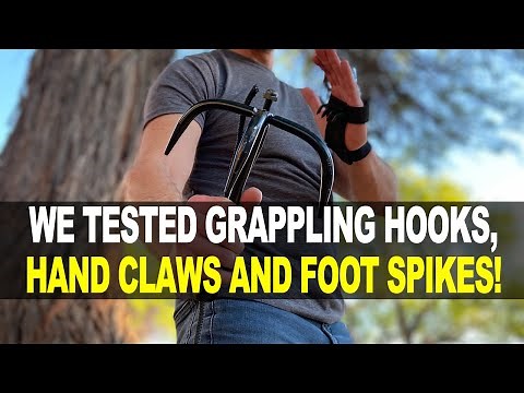 Do Ninja Climbing Tools Actually Work? We Tested Grappling Hooks, Hand Claws and Foot Spikes!