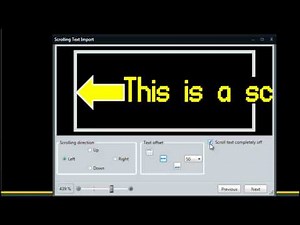 Venus 1500 Version 4: Creating a Scrolling Text Message