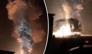 Explosion sends mushroom cloud above chemical plant