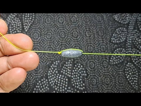 How to tie an egg sinker #fishingknot #fishinghook #fishinghack