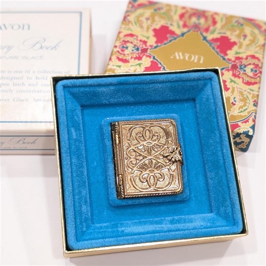 Avon Memory Book Perfume Holder - 1971 Solid Glacé New Old Stock 54 Years Old - Etsy