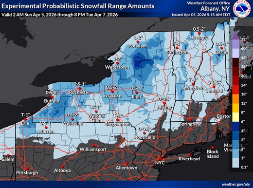 Central NY forecast: Rain on Sunday, then snow and a cold snap