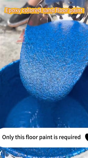 Epoxy colored sand floor paint with a faux marble effect (2) | Daily Buzz