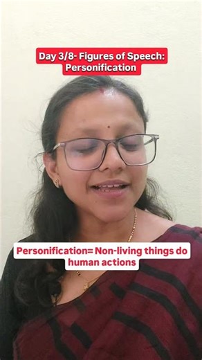 Give Life to Objects! ⚡ Personification Explained | Day 3/8 Figures of Speech #Shorts