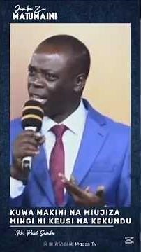 Kuwa makini na miujiza mingi ni keusi na kekundu - Pr. Paul Semba