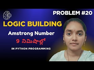 LOGIC Building - Armstrong Number in Python Programming | Python Interview Questions #coding #viral