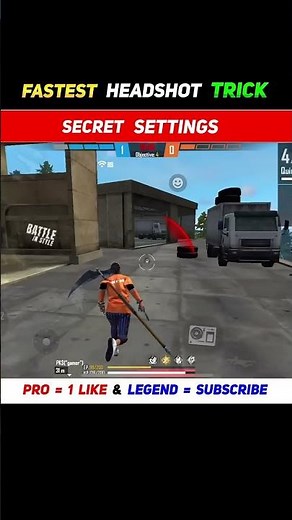 Secret One Shot Tutorial Like Attitude Gamers ⚙️ || Secret Settings #6