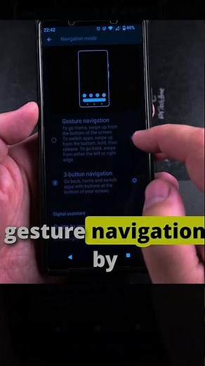 Android How to Change Navigation Mode from Buttons to Gesture Navigation