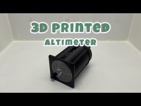 3D Printed Altimeter with custom Arduino Mega DIY