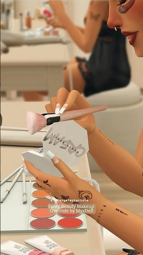 Functional Fenty Beauty Makeup in The Sims 4 #aesthetic #thesims #thesims4 #thesims4mods