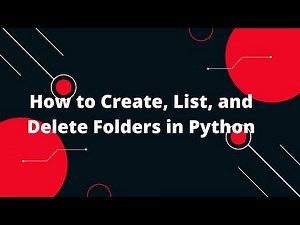 Python for Beginners #9: Work with Directories – Create, List, and Remove Folders! 📂✨