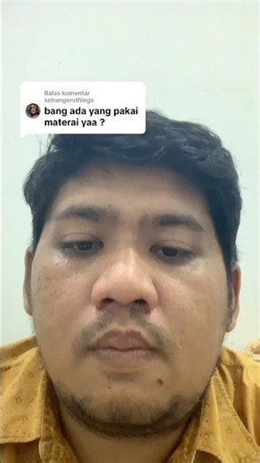 Dokumen Pendaftaran KPJ yang Memerlukan Materai