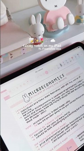 take digital notes aesthetically with #freenotes app (link on my bio) ⬆️✨ #studywithme #ipadnotes