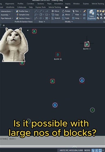🔁 Magic Block Swapping in AutoCAD! 🚀 (AutoCAD Hack) ✨ #autocad #cadtips #tutorial #block #shorts