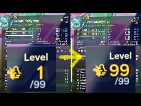 Digimon Story Time Stranger - Outer Dungeons The Halls of EXP Lv 1 TO 99 FAST