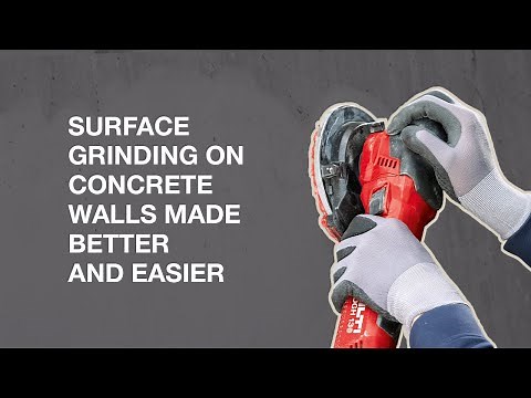 Hilti's DGH 130 | Surface Grinding on Concrete Walls Made Better and Easier