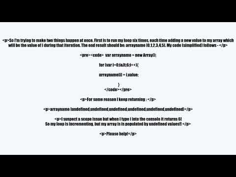 incremented value of loop variable fails to produce 1-6 count