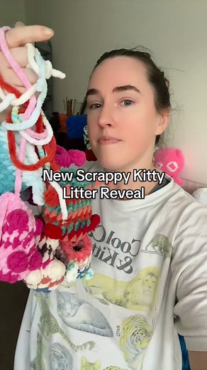 All the scrappy kitties sold last weekend so I’m making more! Y’all LOVE these little cuties. Each kitten is unique and will never be duplictaed. ❤️ 🐱 Two more litters are coming your way: one online and one for the holiday market! #catlover #cat #kittens #pets #crochet #whimsical #kawaii #shopsmall #amigurumi #crochetinspiration #marketprep #crochetlove #holidays #scrappy #upcycle | Loopy Cat Crochet