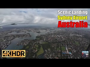 Scenic landing into Sydney Australia #aircanada #travelvlog #travel #aerialview #airplane