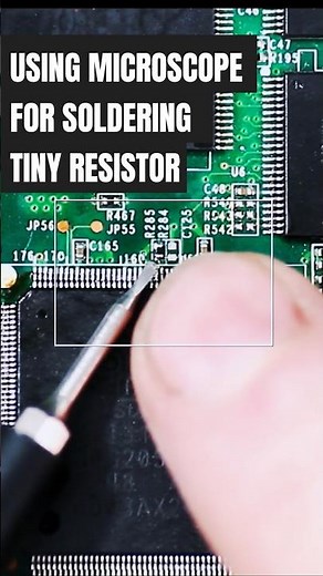 DIY Microscope First SMD Test Soldering