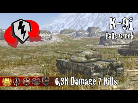 K-91 | 6,8K Damage 7 Kills | WoT Blitz Replays