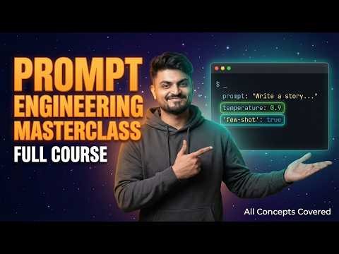 Prompt Engineering Full Course in One Video - Few-Shot, Temperature, Hallucinations, & More