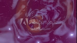 Seamless loop of interstellar travel through a dark blue wormhole filled with stars. Space journey through time continuum. Warp in science fiction black hole vortex hyperspace tunnel Stock Video