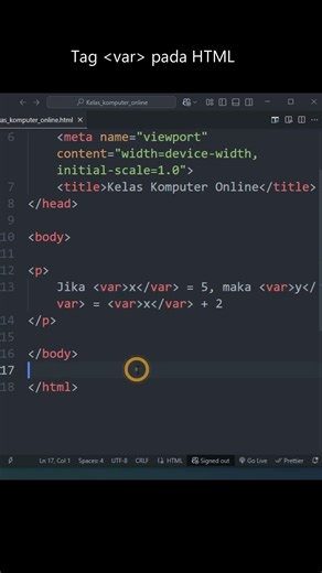 What is the var tag in HTML? You must know! #coding #website #programming