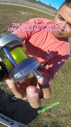 766 feet Pendulum Cast only good for 2nd place 🥹 #shorts #longcasting #surfcasting #surffishing
