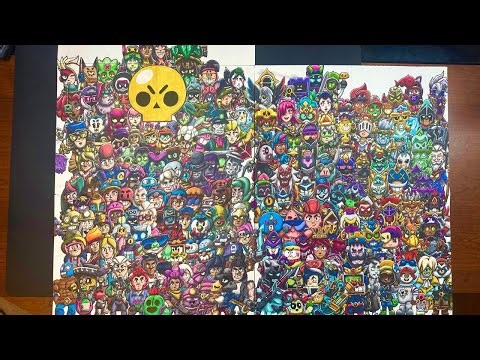 Drawing EVERY Brawl Stars Skin - Tricky Janet