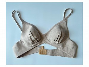 Handmade Linen Bralette: Custom Sized, Soft Support - Etsy Canada