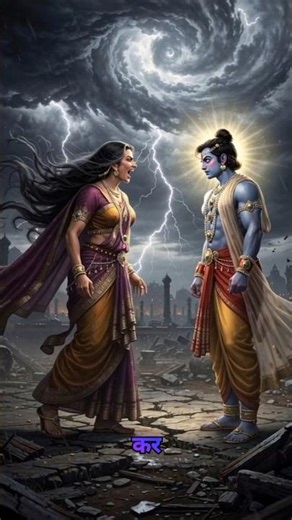 The Most Powerful Curse in Hindu Mythology ❤️‍🔥#mahabharat #thenightveda #mythology #krishna #shorts