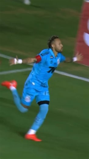 NJ fans | Sina on Instagram‎: "Neymar Jr. is back, more ready than ever.  HAT-TRICK in 17 minutes vs. Juventude! #neymar #neymarjr #football #carloancelotti ( Video : @santosfc ) نیمار آماده تر‌از همیشه برگشته، هتریک در مقابل ژوونتود در ۱۷ دقیقه."‎