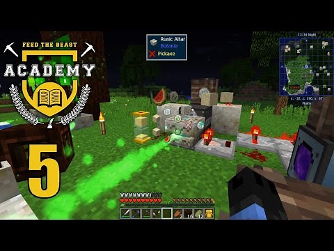FTB Academy E05 - More Botania: Automatic Runic Altar, Terrasteel, and Elven Gateway!