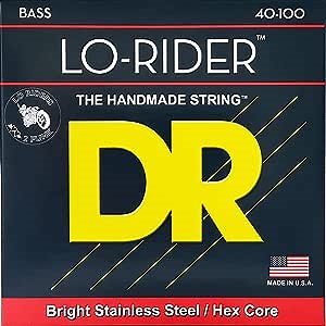 DR Strings Lo-Rider - Stainless Steel Hex Core Bass 40-100