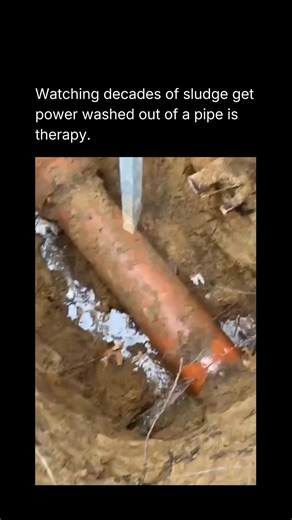 Facts | News | Entertainment on Instagram: "Pipe dredging is the oddly satisfying process of clearing years of built up sediment, sludge, sand, and debris from underground pipes using high powered water jets and industrial suction. Over time, storm drains, sewer lines, and drainage pipes slowly choke with compacted material that restricts water flow and can eventually cause flooding or backups. Dredging crews use specialized trucks equipped with hydro jetters that blast pressurized water into th