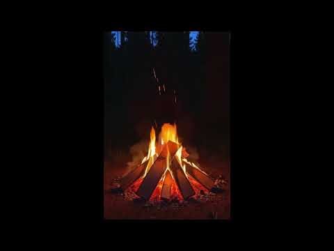 Relaxing Outdoor Campfire 🔥 1 Hour Loop | ASMR Fire Crackling Sounds