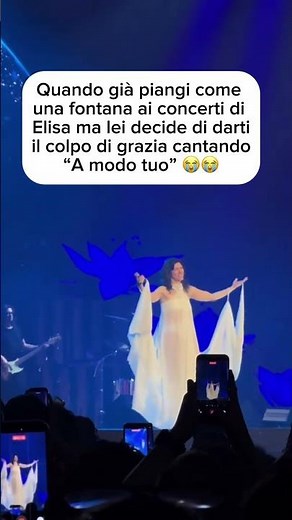 Anche oggi si piange 😭 #elisa #live #concerto #amodotuo #pianto #fan