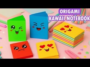 How to Make a Cute Origami Kawaii Notebook | Easy DIY Paper Craft