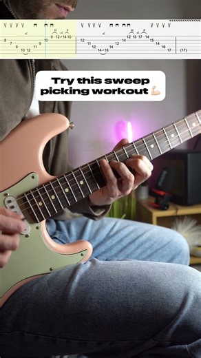 D Major Scale Harmonized in Sweep Picking Arpeggios 🎸