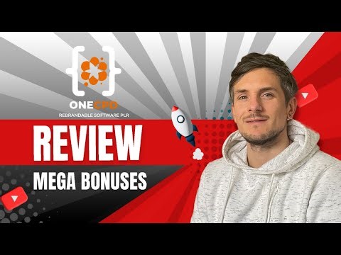 One CPD Rebrandable Software PLR Review + 4 Bonuses To Make It Work FASTER!