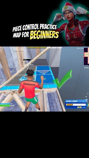 ✍️PIECE CONTROL PRACTICE MAP FOR BEGINNERS✅ #fortnitepractice #fortnitemap #fortnitebeginner