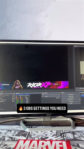 🔥 3 OBS SETTINGS YOU NEED #gaming #tipsandtricks #ytshorts #gta6 #obssettings