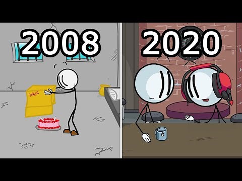 Evolution of Henry Stickmin (2008-2020)