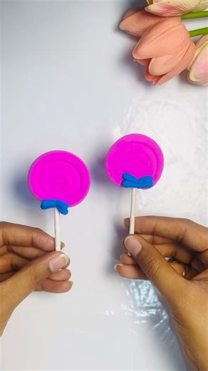 Easy clay candy craft ideas for kids #shorts #trending #ytshorts #craft #viralvideo #lollipop