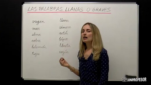 100 ejemplos de palabras llanas con tilde - Pequeocio