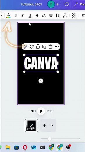 Canva Gradient Text Hack 🔥#ytshorts #canva