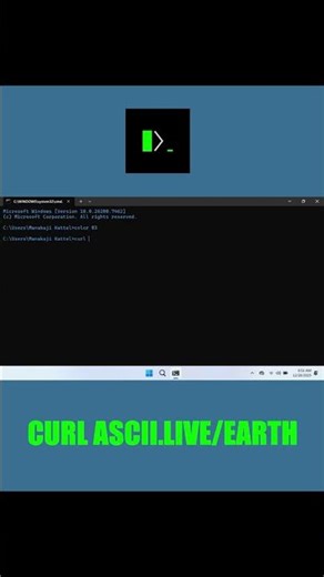 CMD Hack | Earth #kdenlive #cmd #computer #computetogether #viral #shorts #edit #render