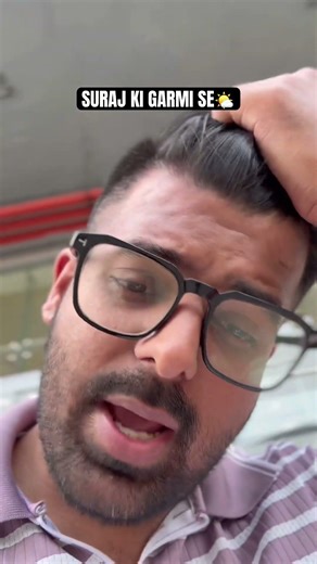 SURAJ KI GARMI SE🌤️ #thepushkarshow #shorts